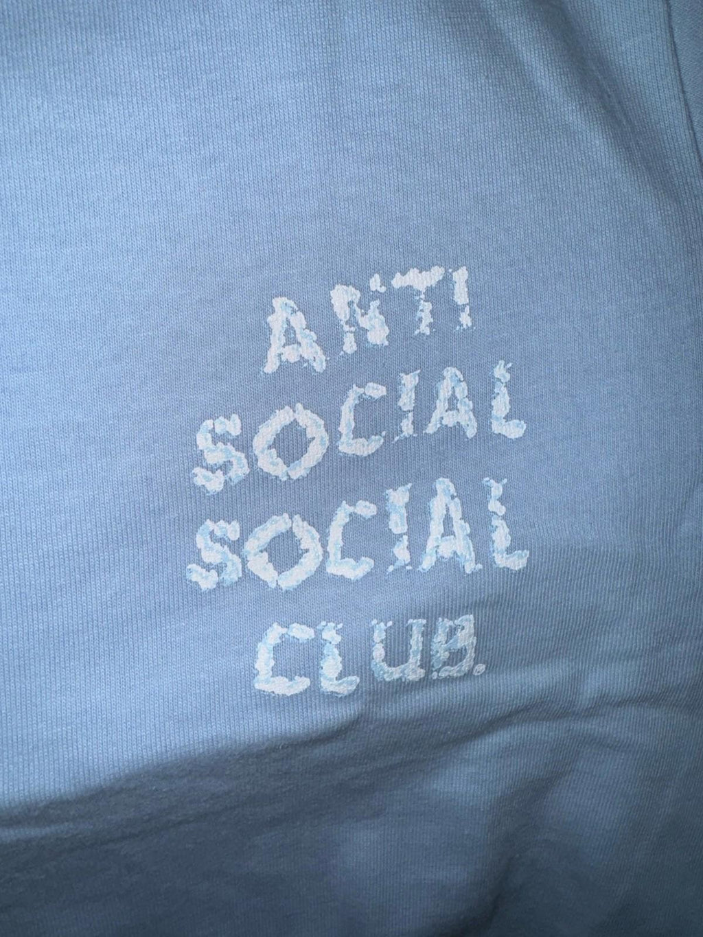 Anti Social Social Club Partly Cloudy Tagged Blue T-Shirt BRAND NEW Large