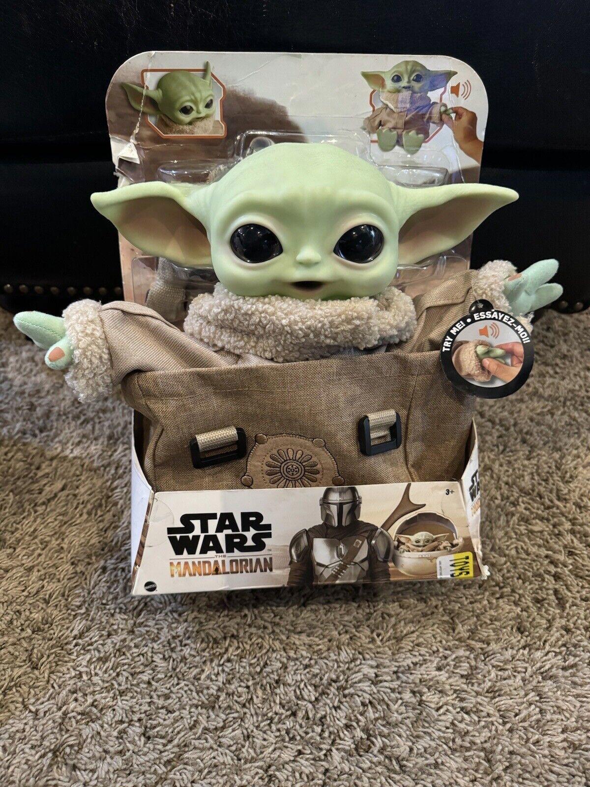 Baby Yoda 11.5" Star Wars Mandalorian Child Grogu Talkin bag