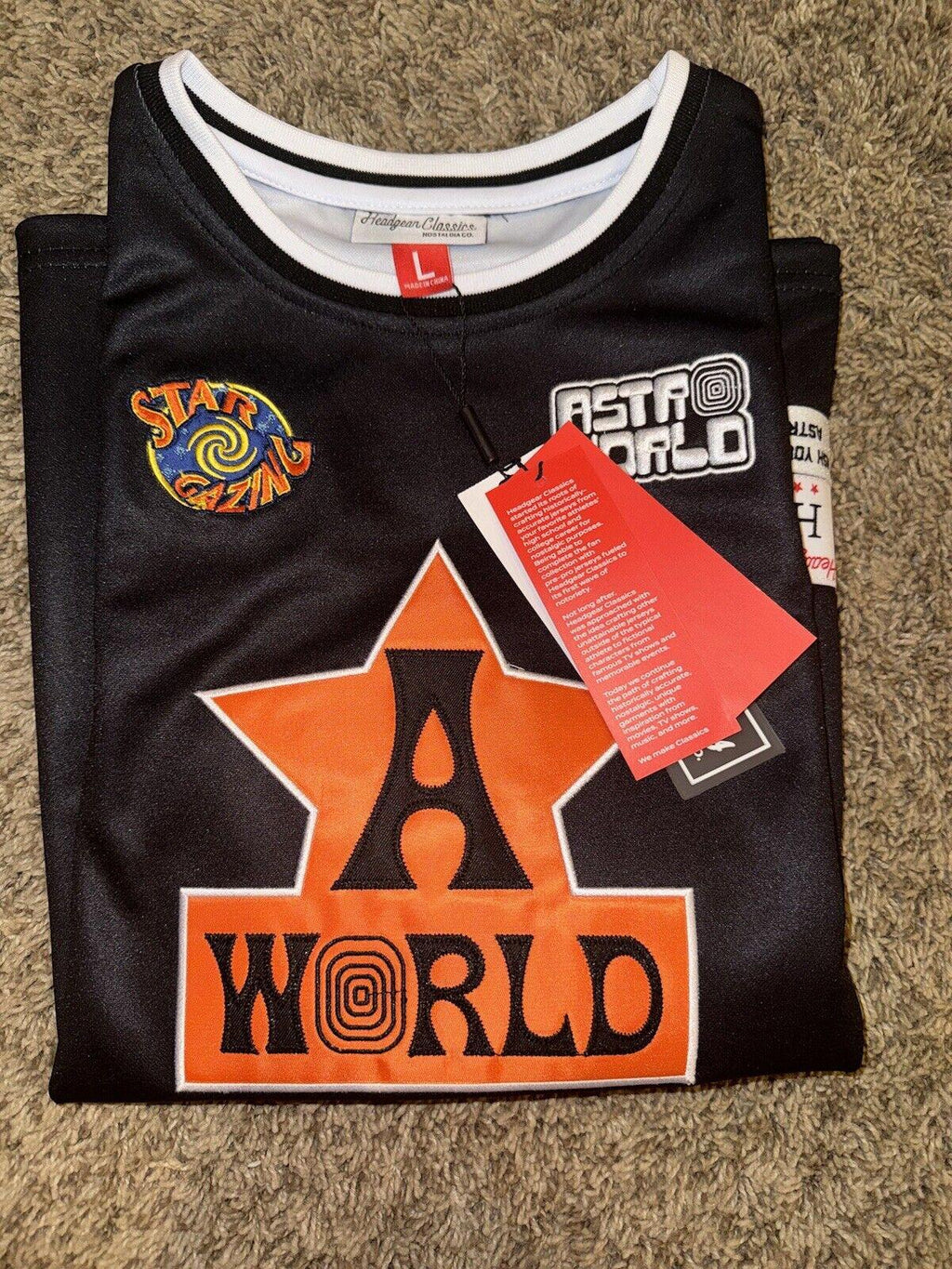 Astroworld Basketball Jersey Travis Scott Large Youth NWT