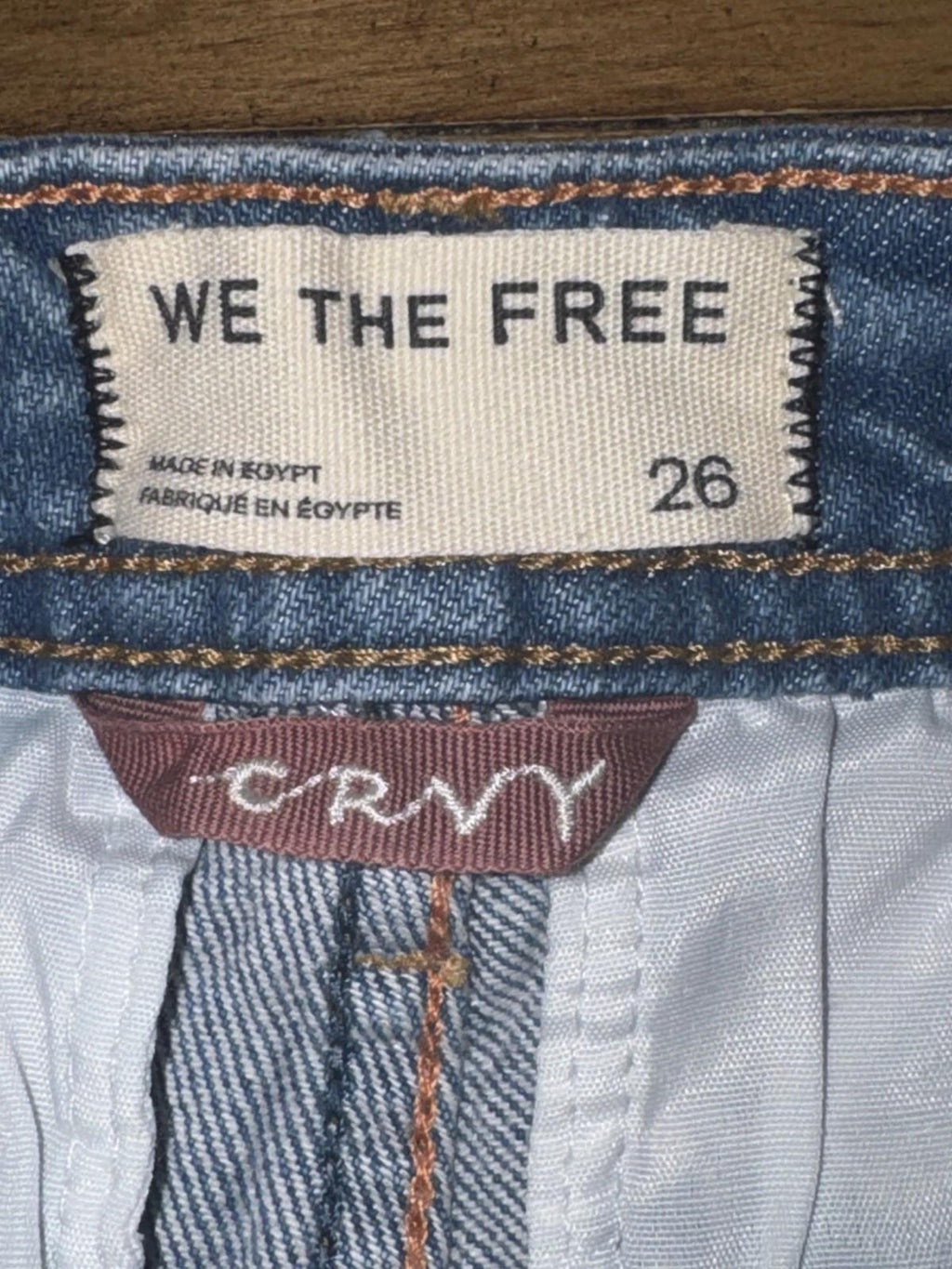 NWT free people Denim Shorts Crvy Size 26 Mona High Rise Shorts In Bombay Blue