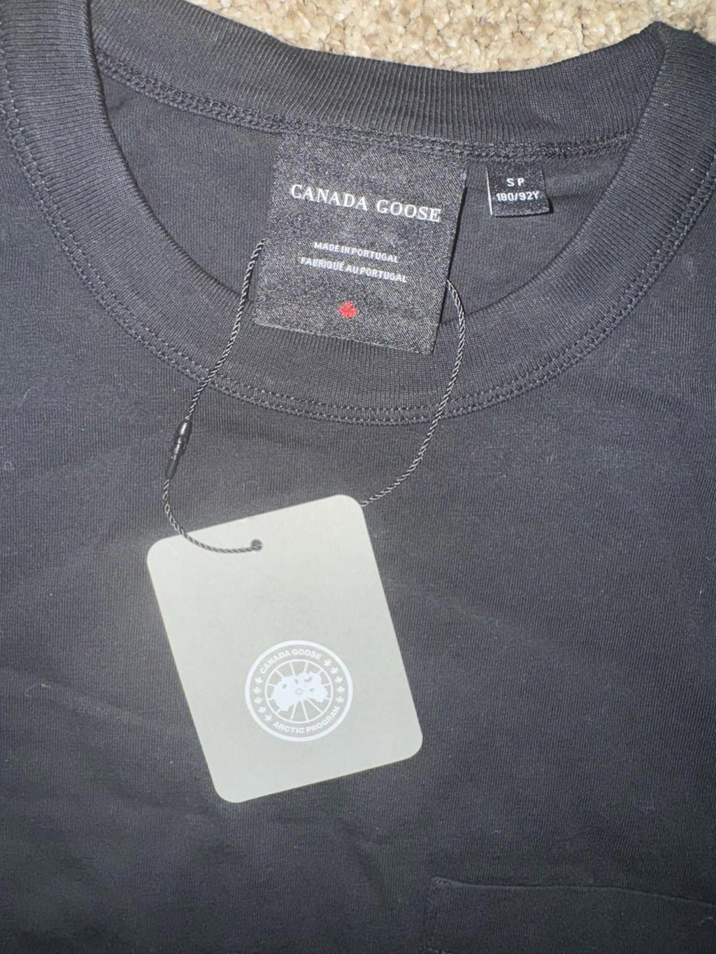 Canada Goose Gladstone Relaxing Long Sleeve T-Shirt Black Size S NEW $225 MSRP