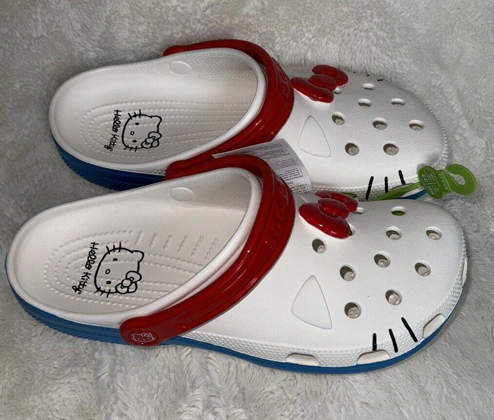 Crocs X Hello Kitty Classic Clog 50th Anniversary Size 11 🎀