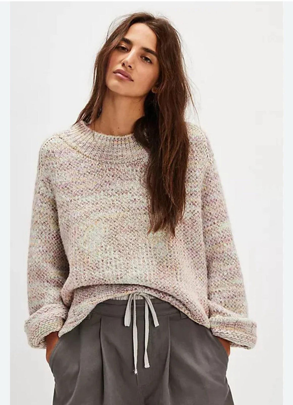 NEW Free People Cotton Candy Pullover SMALL