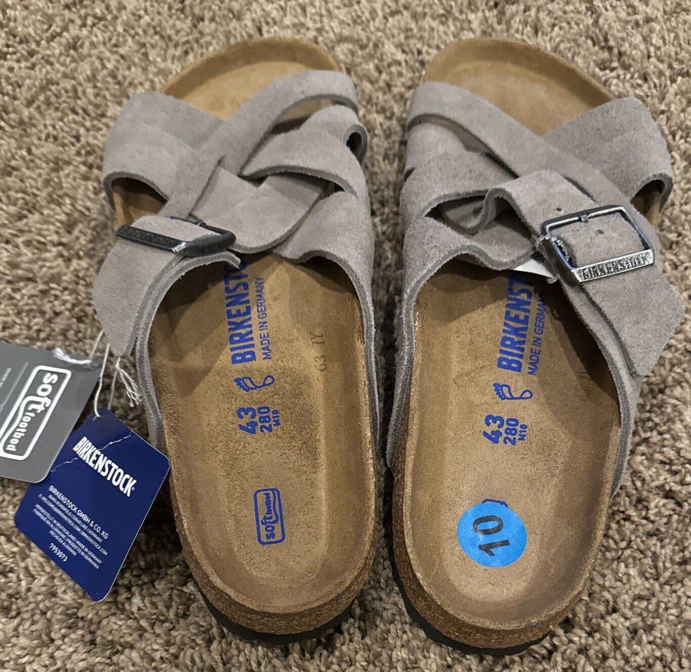 Birkenstock Lugano Stone Coin Regular Mens 10 NWOB