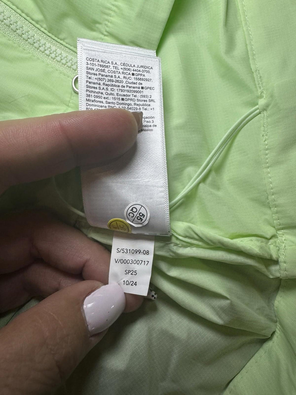 NEW! Athleta - XXS Expedition Jacket - Light green NWT