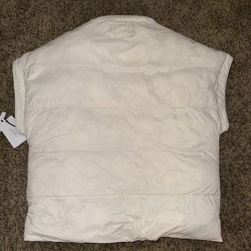 UGG Womens Sydnee Reversible Puffer Vest White/Cream Size-L