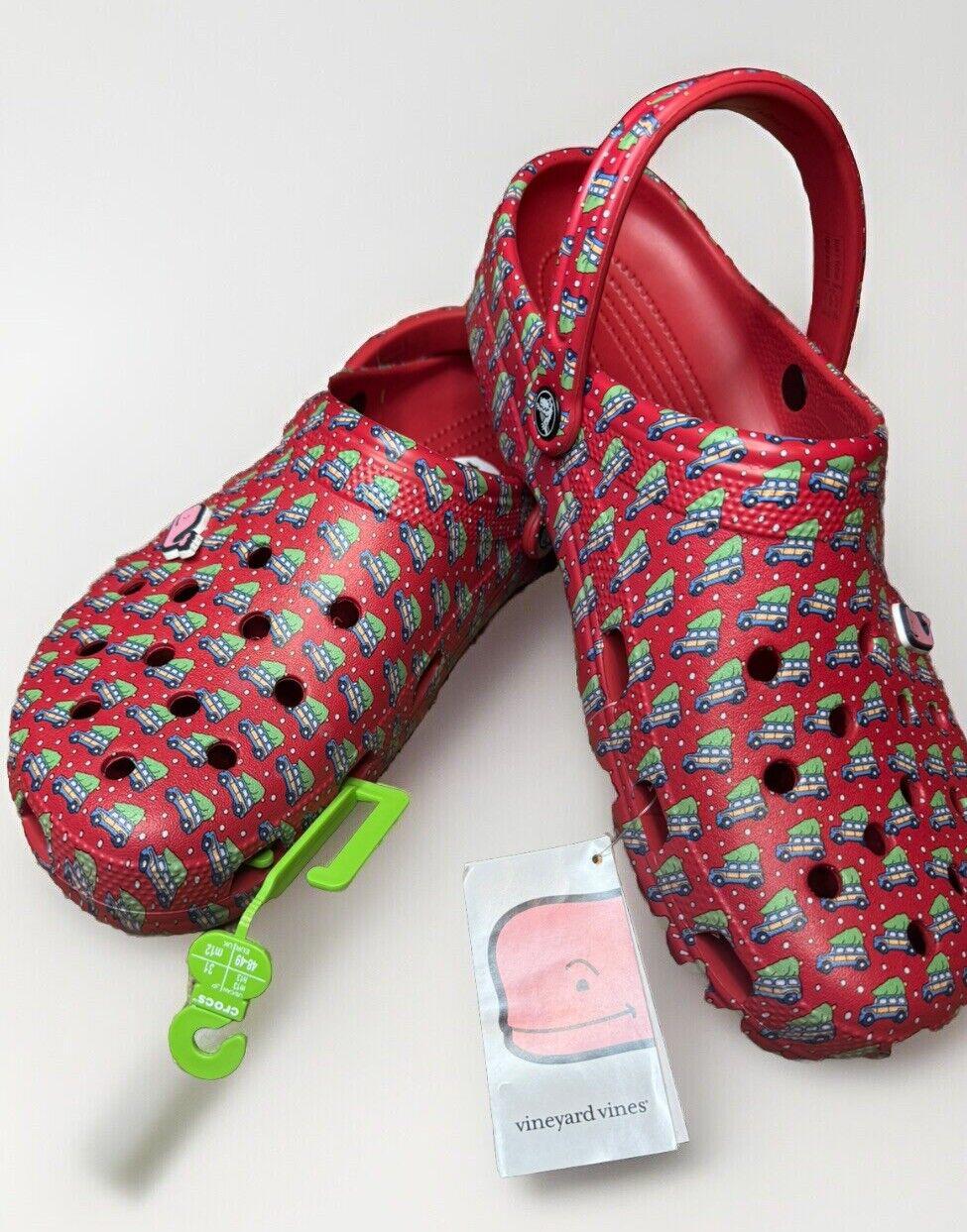 Crocs Men's & Women's Shoes - US M13 Red Vineyard Vines