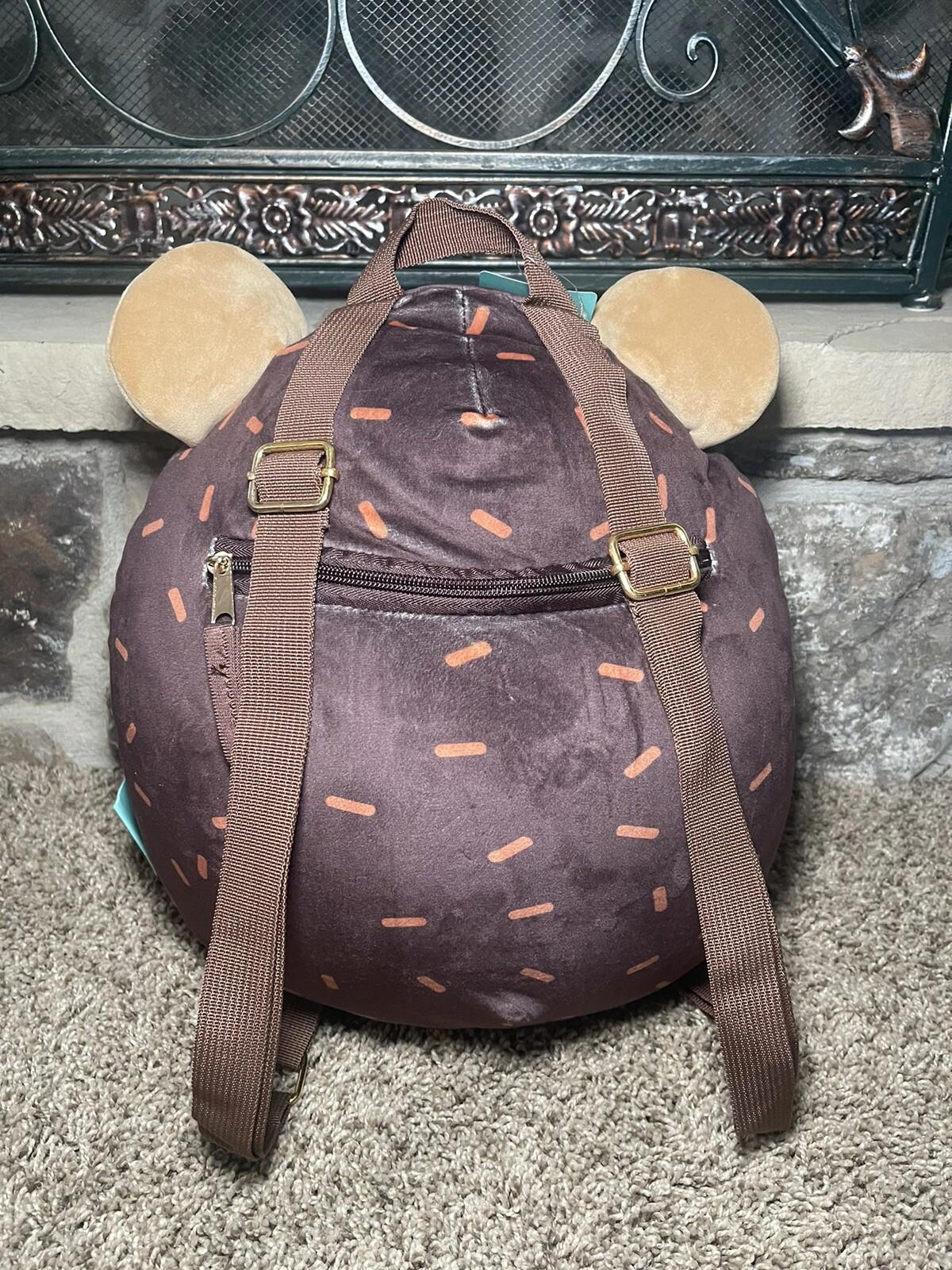 Original Squishmallows Hans The Hedgehog Backpack Zipper Pocket handbag purse