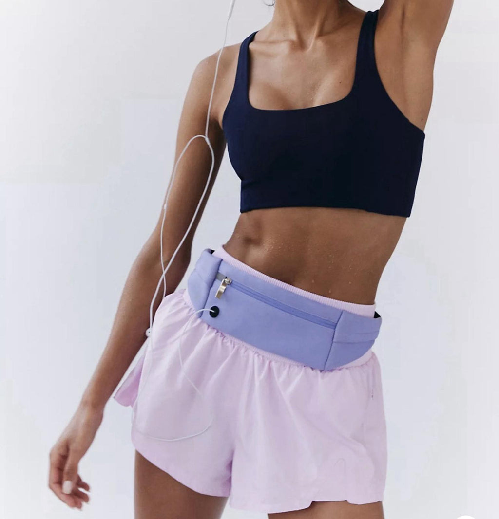 FP Movement Free People Carpe Diem Shorts Womens Size S High Waist Powder Pink
