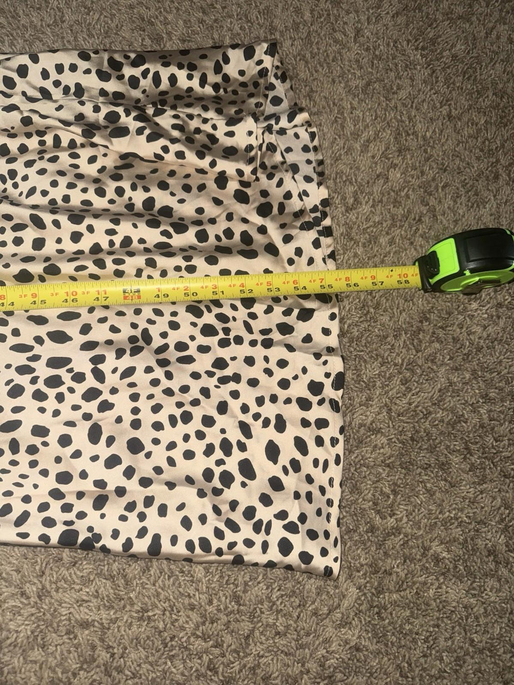 NWOT Shein  leopard print  asymmetrical midi Dress Boho size