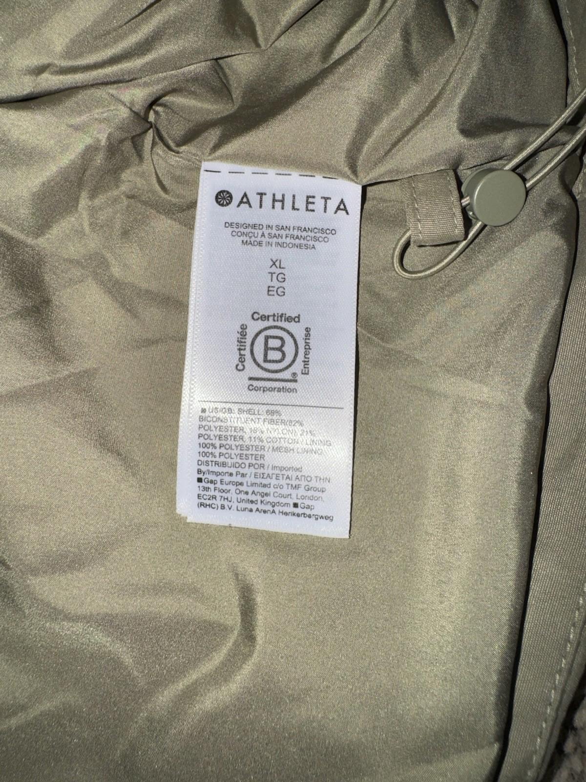 Athleta Everywhere Jacket | Green XL NEW