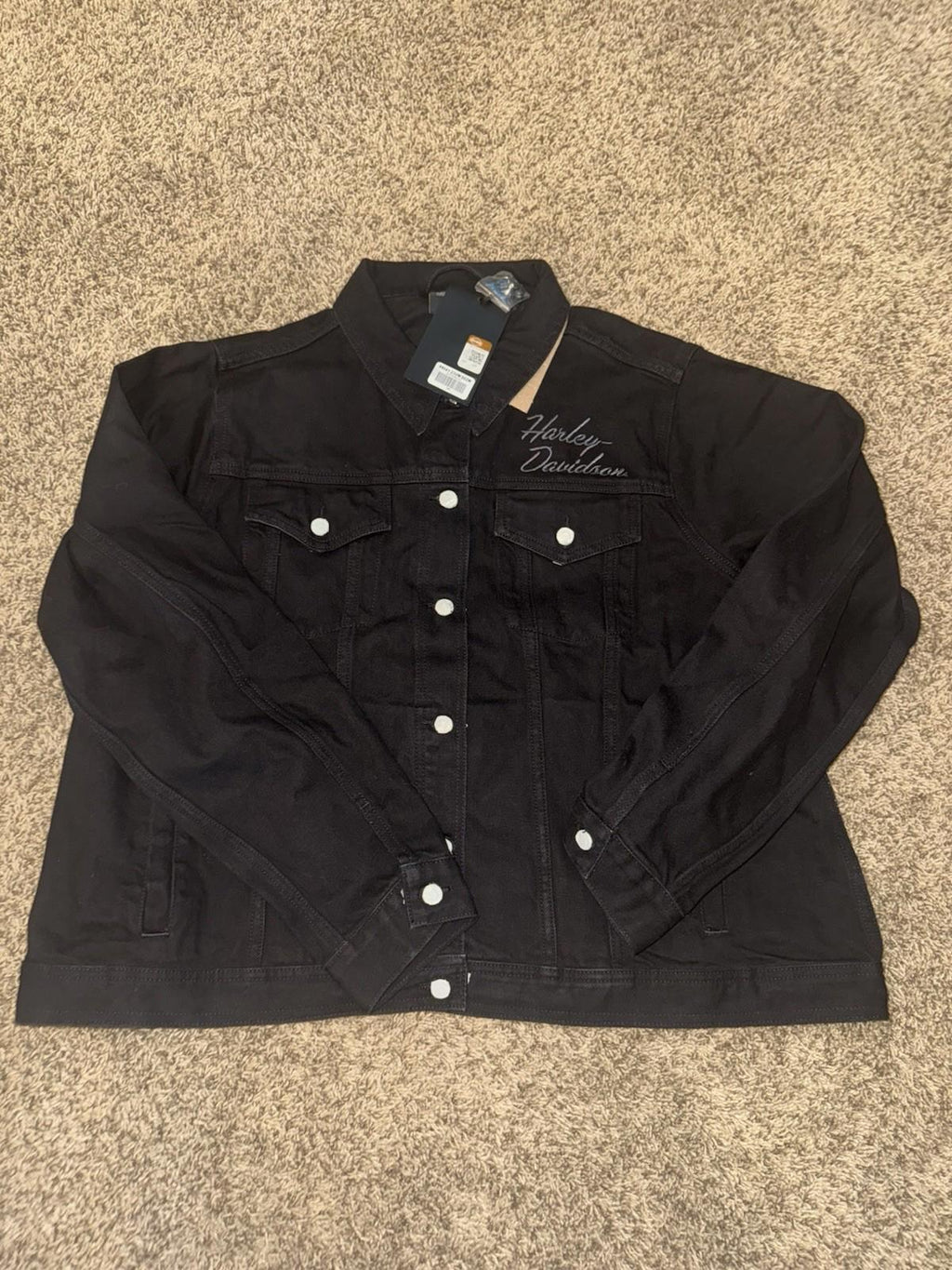 Harley-Davidson Denim Jean  Jacket/coat "Essential Bar & Shield Sz-2W 99041-23VW