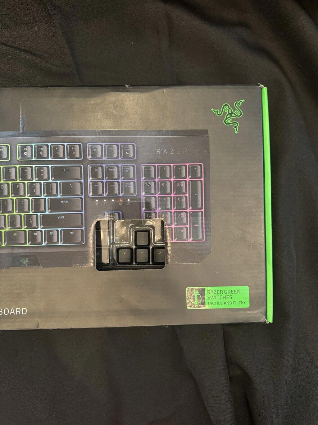 Razer BlackWidow Chroma V2 Mechanical Green Switch Gaming Keyboard - Black...
