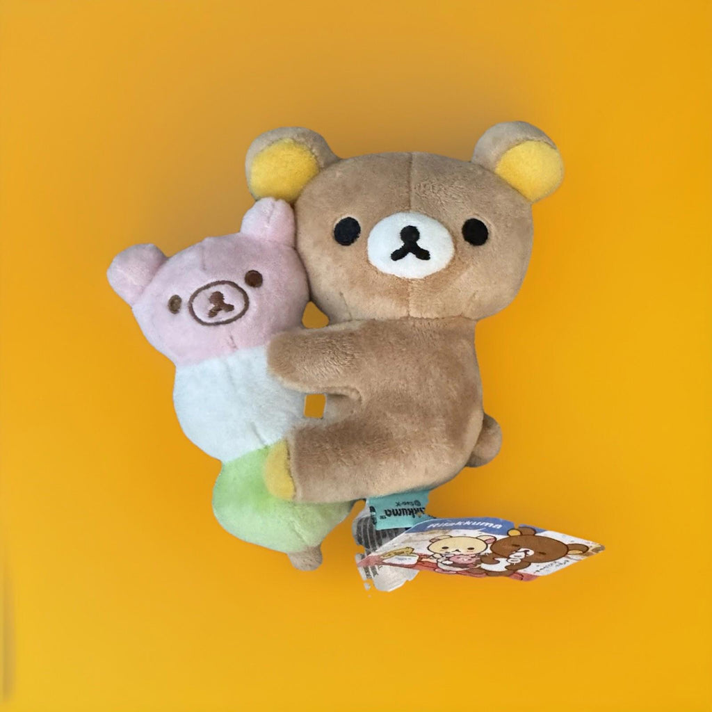 NEW San-X Rilakkuma on Botchan Dango Brown Licensed Plush Stuffed Toy NWT