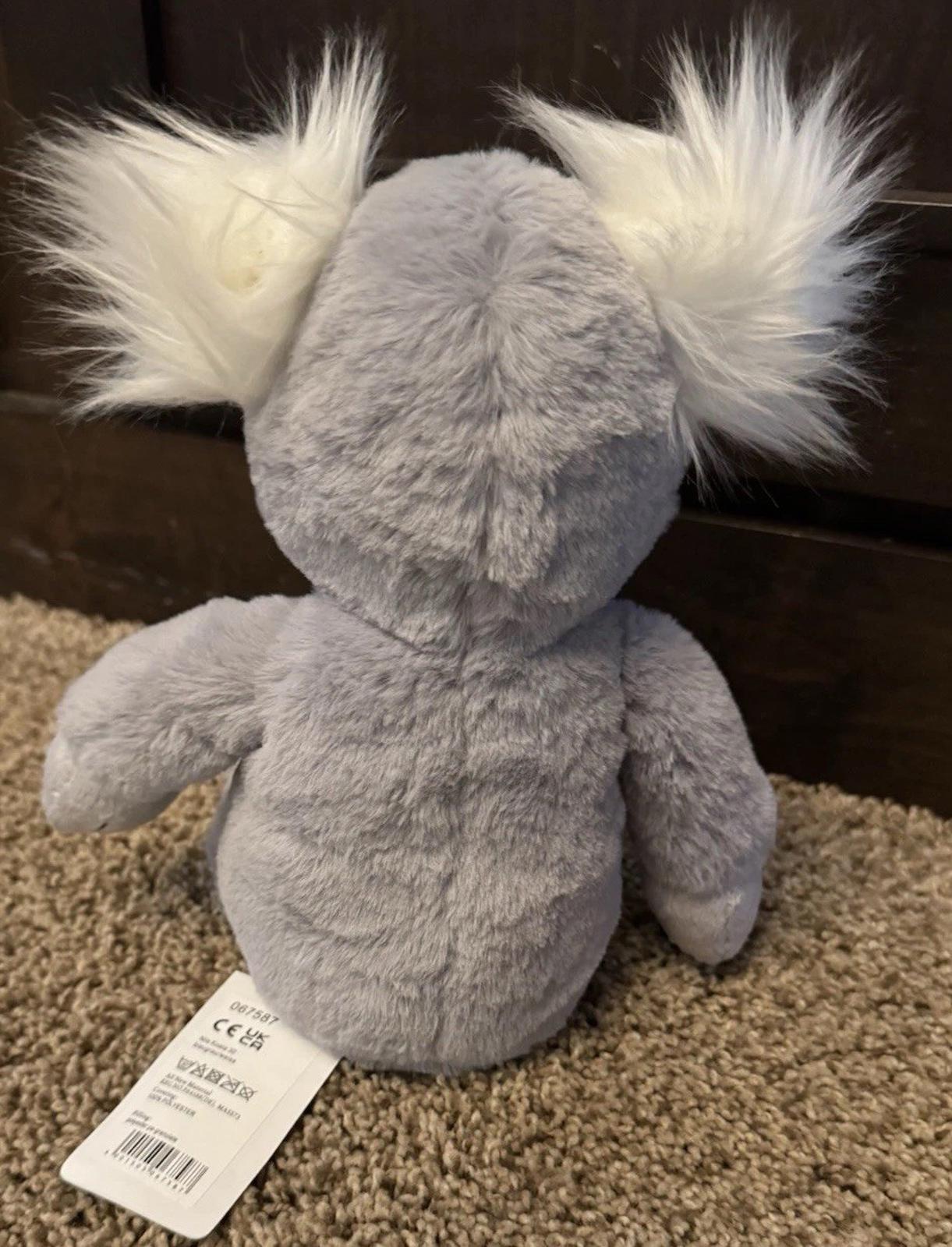 Steiff Soft Cuddly Friends Nils Koala Bear Plush 11” Gray Stuffed Animal 067587