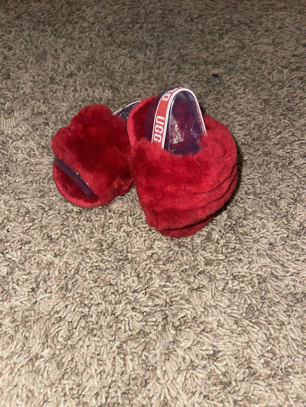 4/5 12-18 MOS UGG BIXBEE & LOVEY SAMBA RED BOOTIES & BLANKET