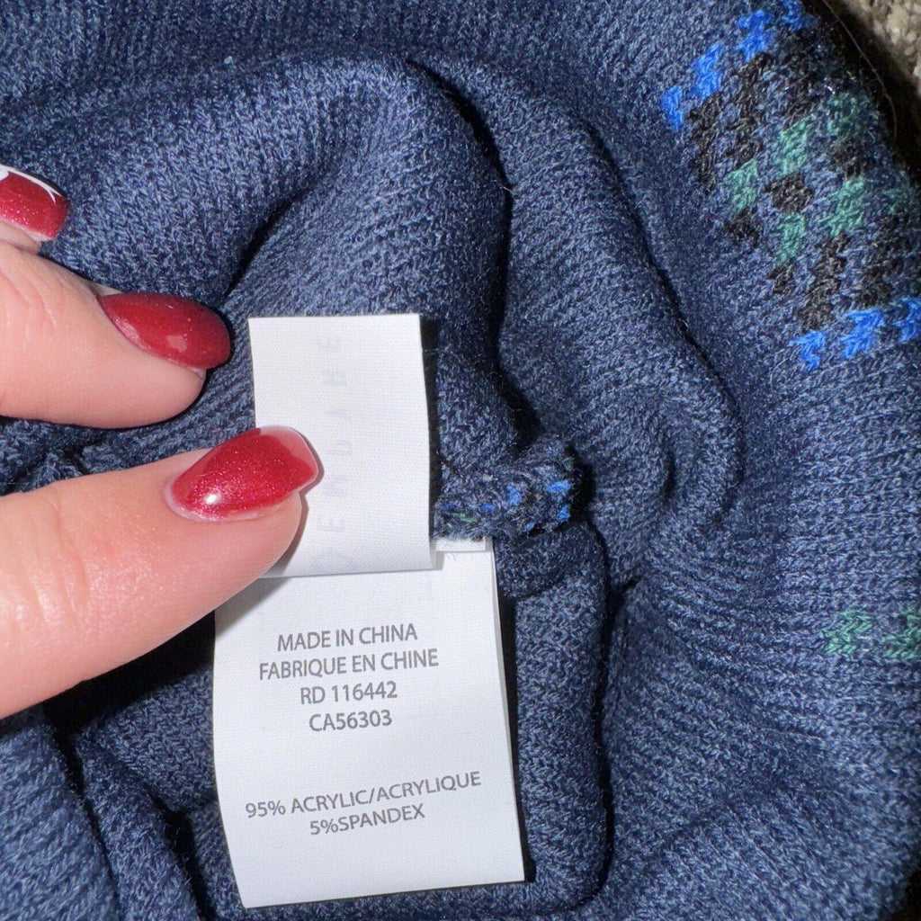 Empyre Blue Knit Beanie Hat Mens One Size