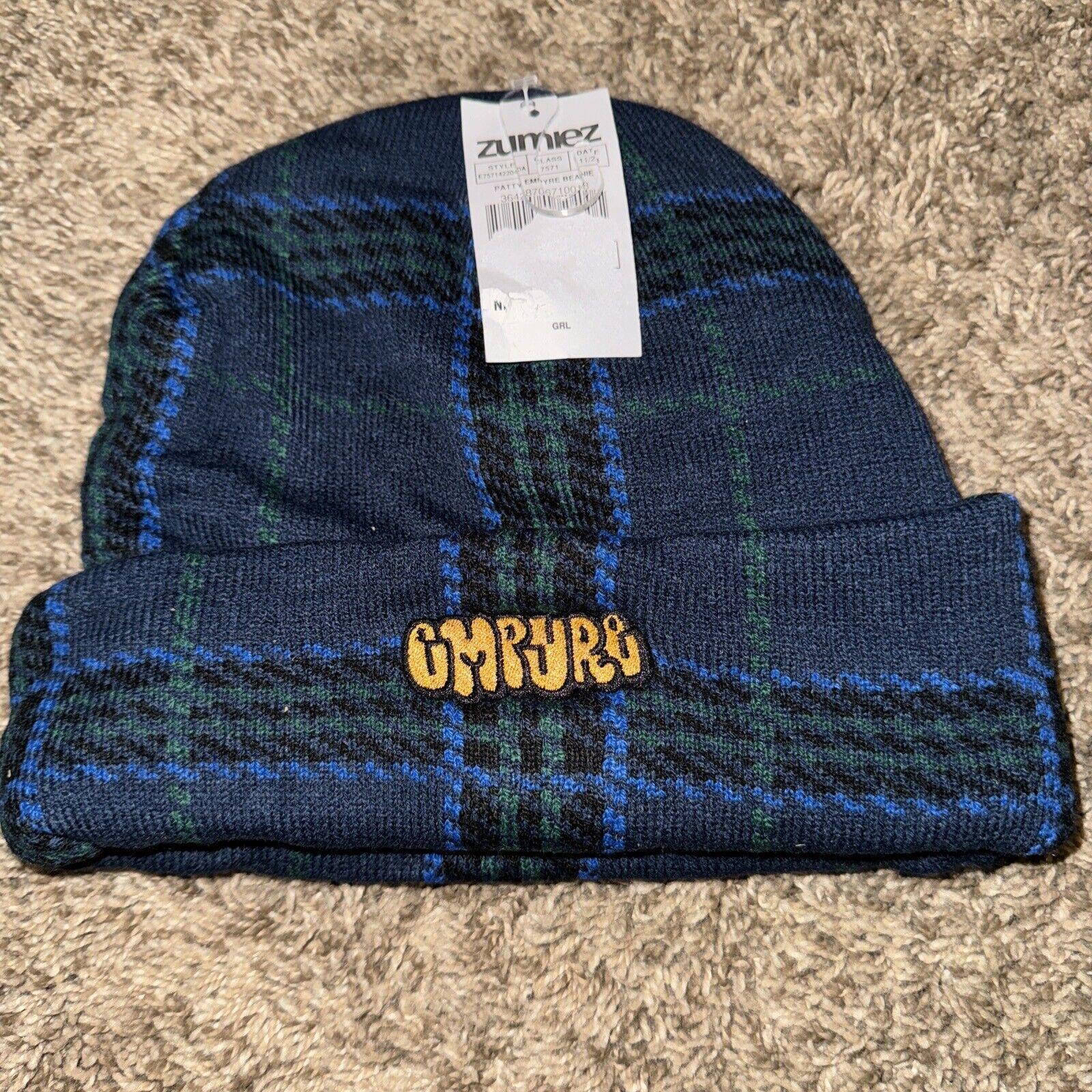 Empyre Blue Knit Beanie Hat Mens One Size