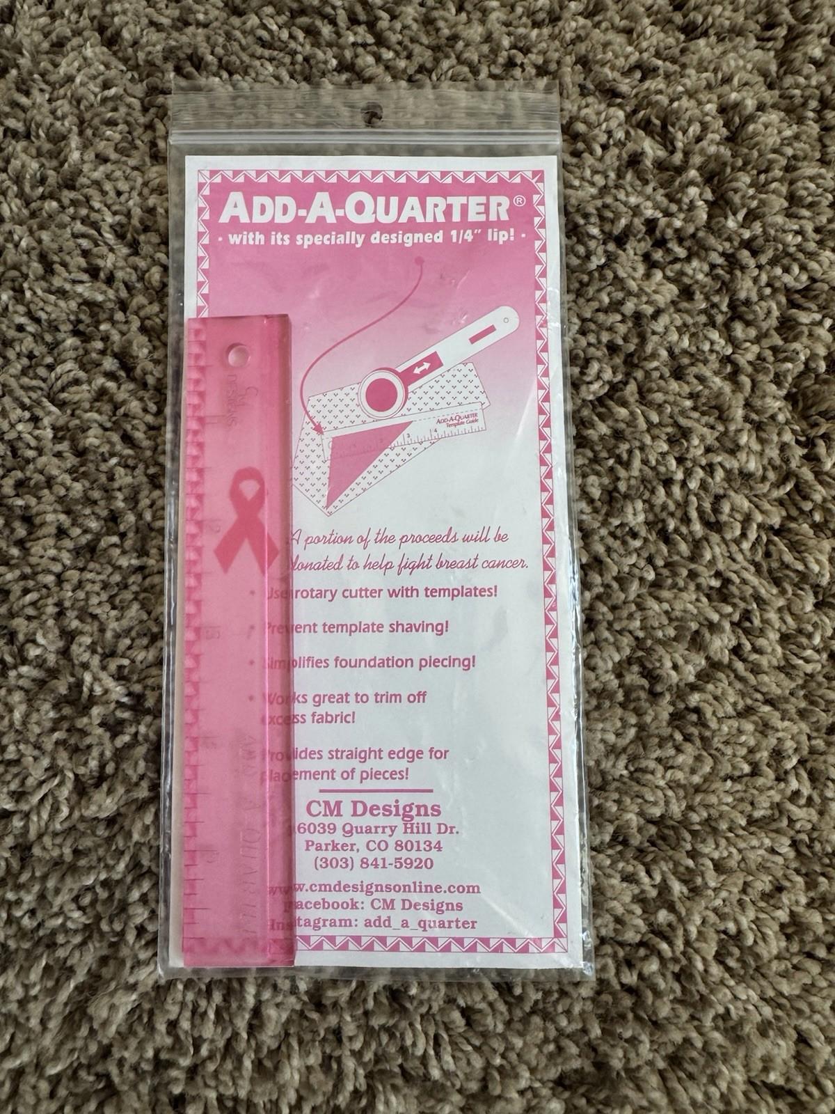 Add-A-Quarter Ruler-6" Yellow Great For Patchwork And Quilting!! [EQS- AQ6]
