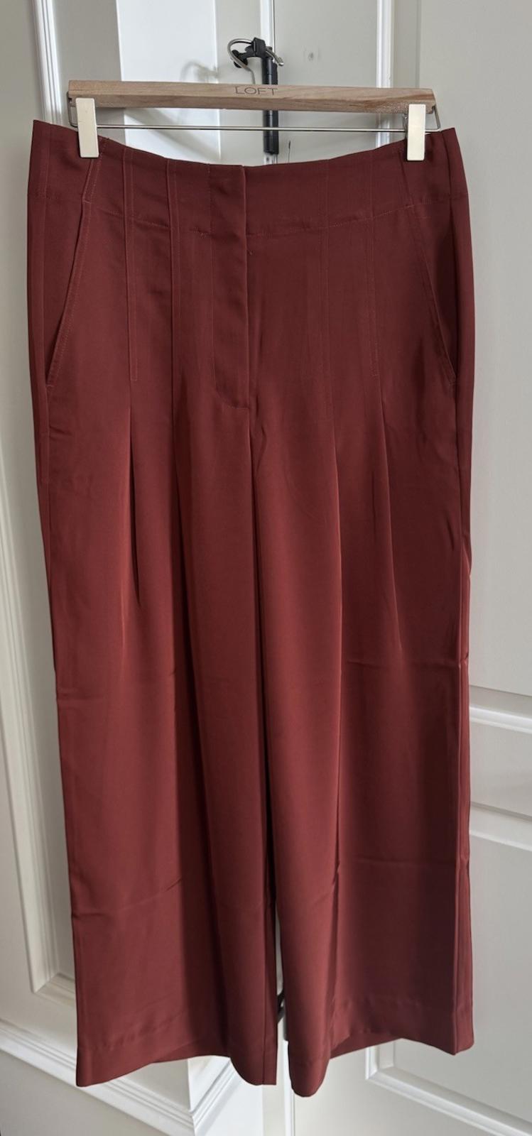 Banana Republic Women’s Pleated Wide Leg Pant Rustic Orange Sz 8 NWOT $120