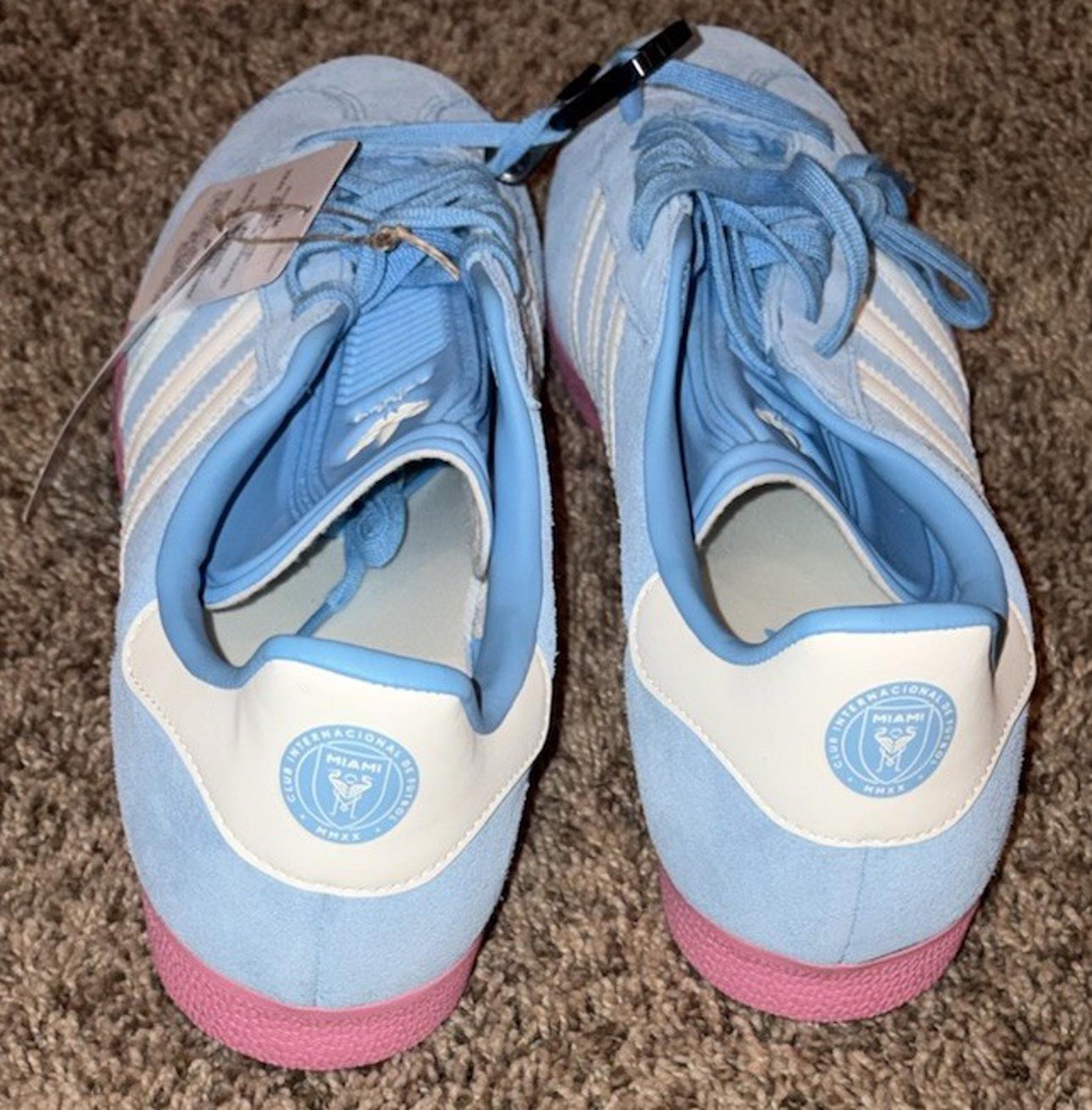 adidas Gazelle Inter Miami Blue Pink Messi Men's Size 11 -   JR4178 NEW