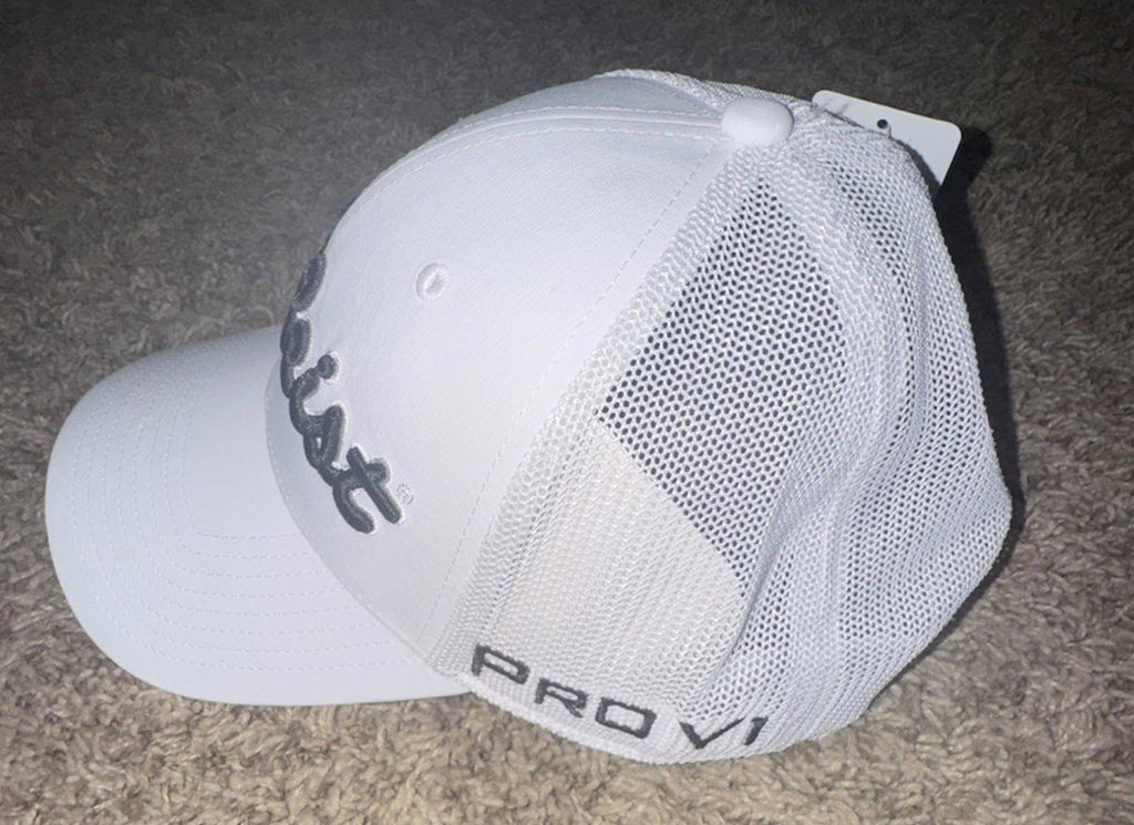 NEW! Titleist Golf Tour Elite  Hat/Cap - White with Black NWT