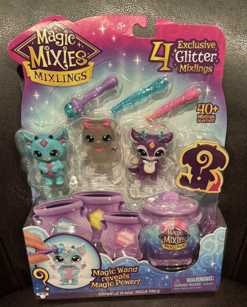 MAGIC MIXIES MIXLINGS - SPARKLE MAGIC MEGA PACK - INCLUDES 4 FIGURES - NEW