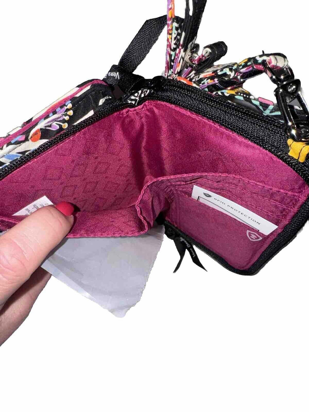 RARE Vera Bradley Kauai Floral RFID 3-in-1 Crossbody Bag Zip  Snap Wristlet NWT