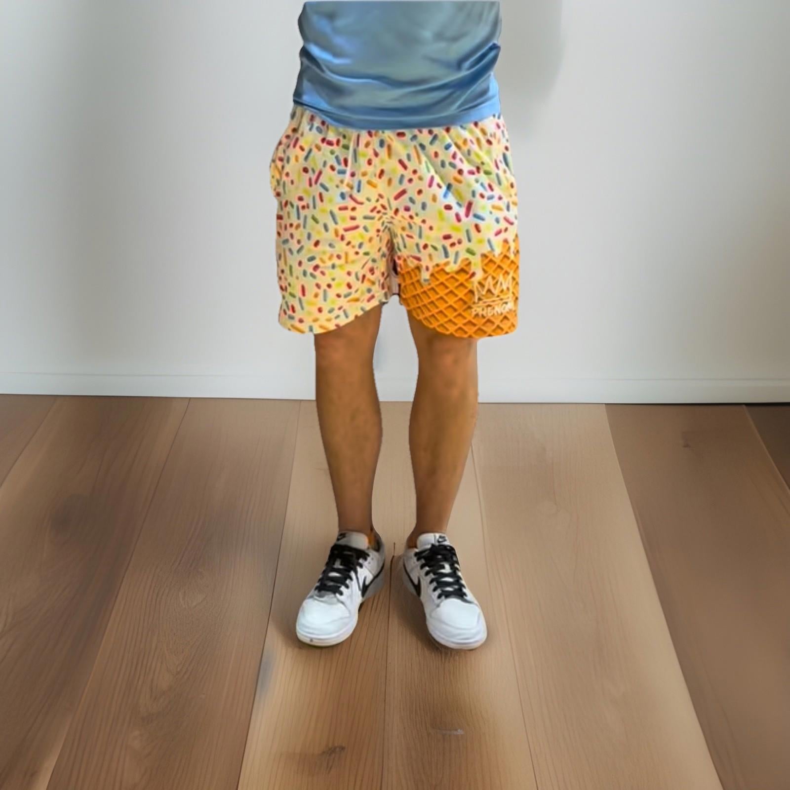RARE Limited Edition Phenom Hoops Ice Cream Sprinkles Shorts MED NWOT