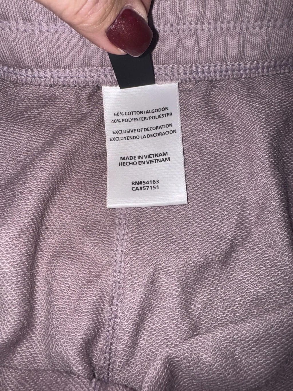 NEW! DKNY Women's French Terry Classic Fit Ultra-Soft Cargo Short Small. Purple