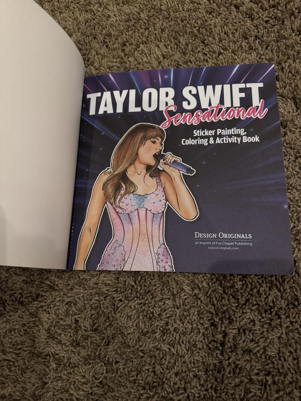 Taylor Swift Sensational Sticker Painting, Coloring & Activity Book by Logan Pow