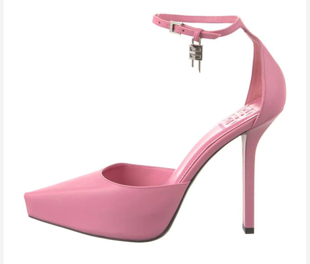 Givenchy G-Lock Platform Pumps in Leather Pink  Sz. 40 EU (9.5 US, 7 UK) NEW