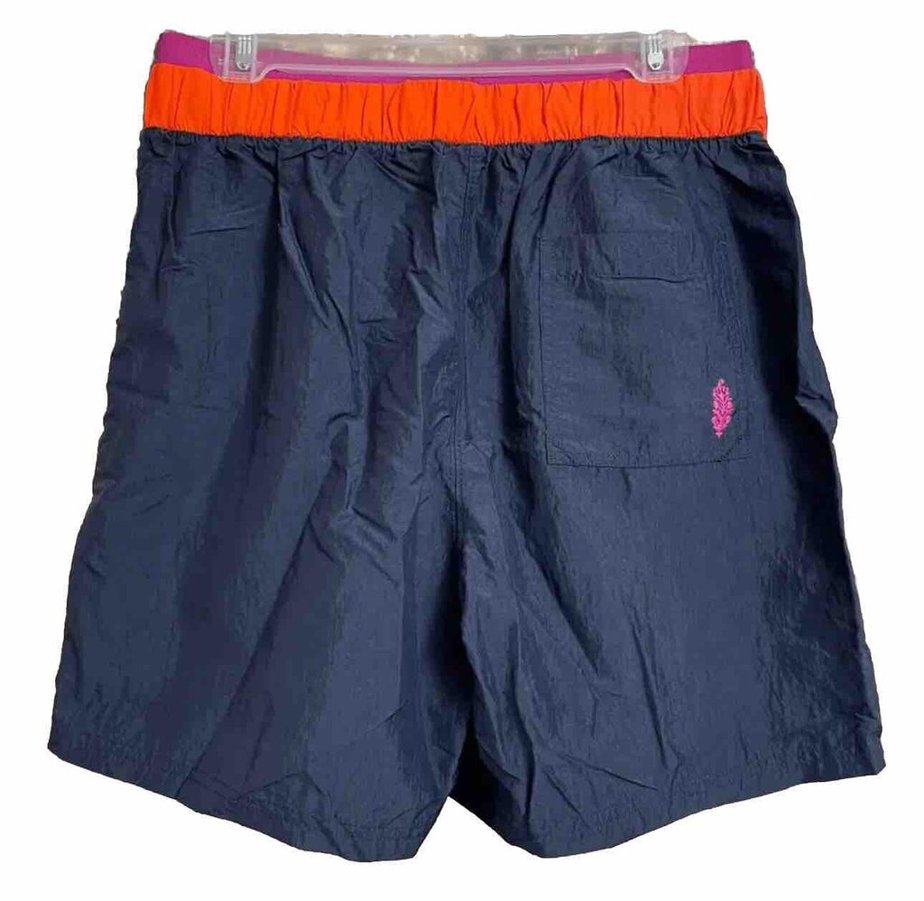 Free People Sun Daze Board Shorts Navy Colorblock S NWOT