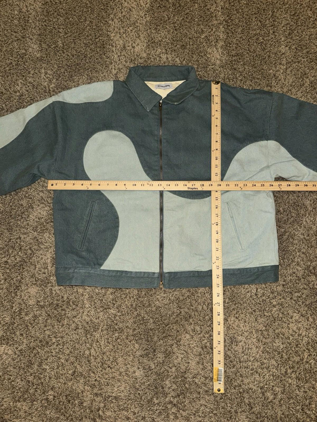NEW RYOKO RAIN Two-Tone Wave Work Jacket LG. Sold out online! NWOT