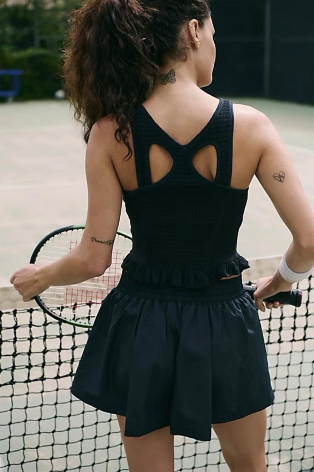 NWT FP MOVEMENT by FREE PEOPLE SMOCKIN HOT TANK TOP SMALL Black