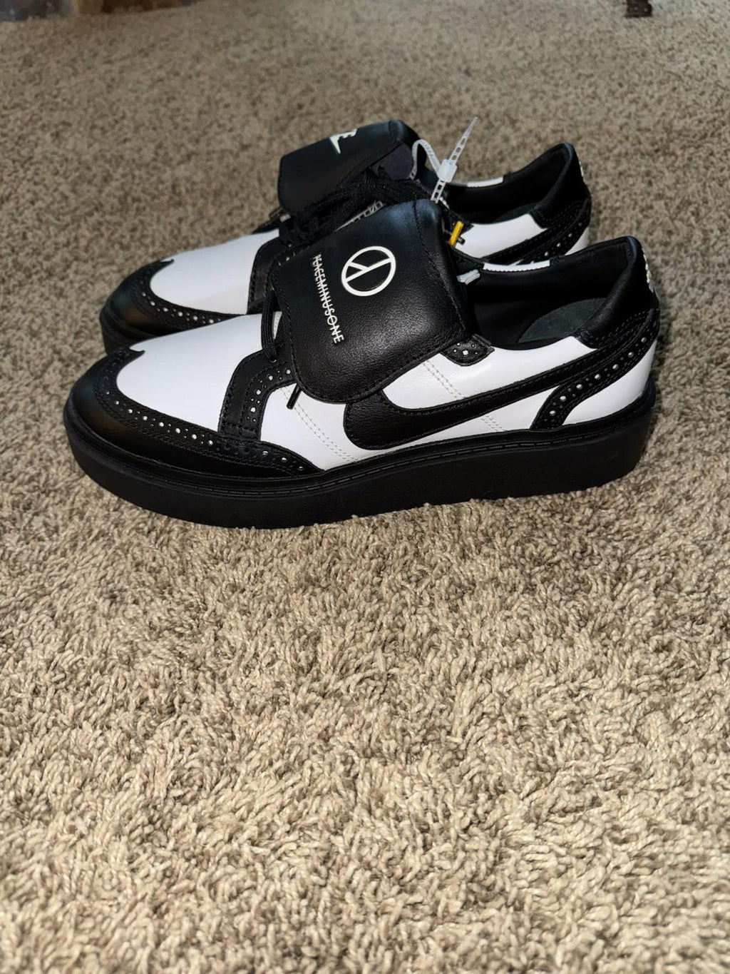 NIKE X PEACEMINUSONE  KWONDO 1 PANDA BLACK WHITE SZ 13 G DRAGON DH2482-101
