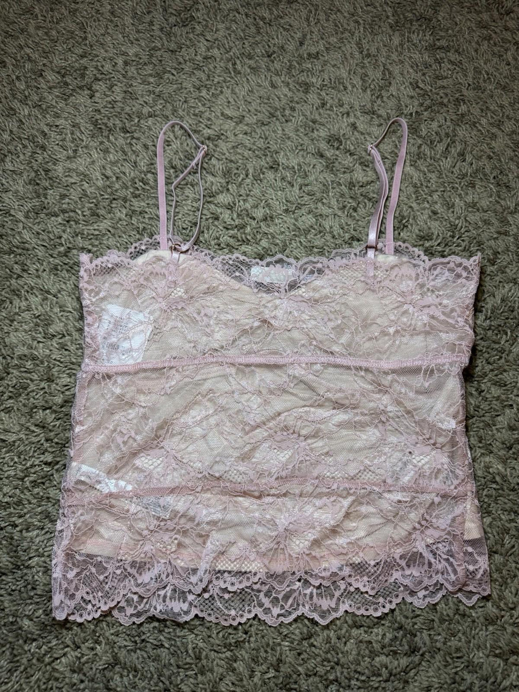 Intimately by Free People Lacey Essential Cami TankTop Misty Rose Women's S NWT