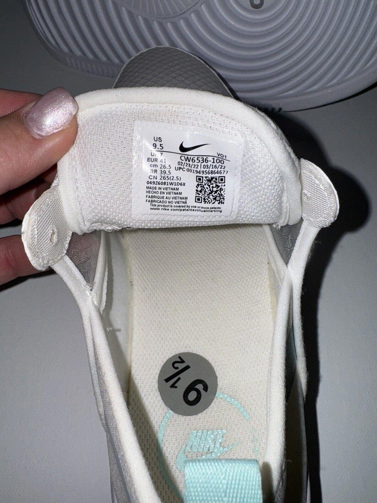 Nike Court Vision Alta TXT White Green Sneakers Wmn Size 9.5