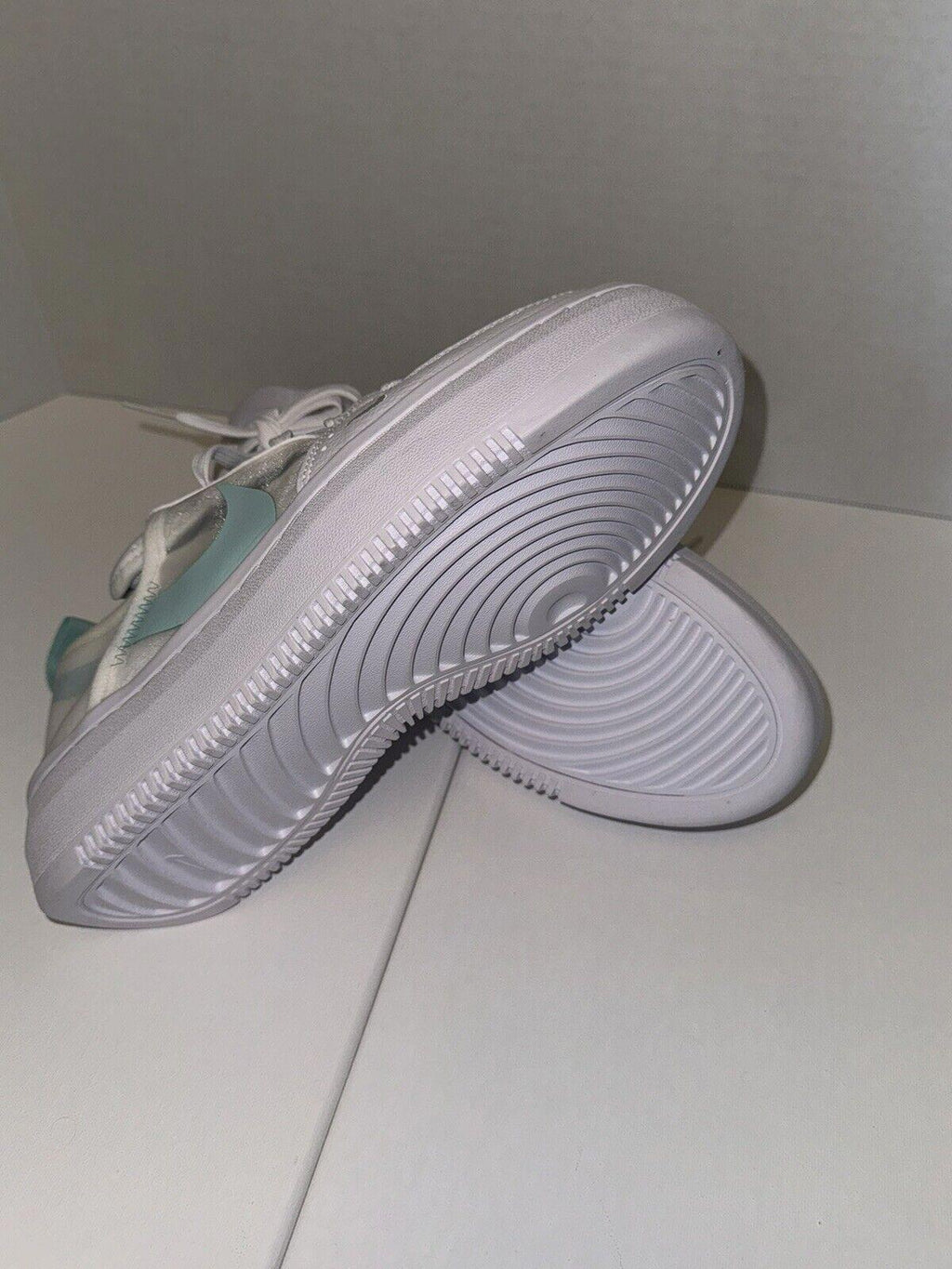 Nike Court Vision Alta TXT White Green Sneakers Wmn Size 9.5