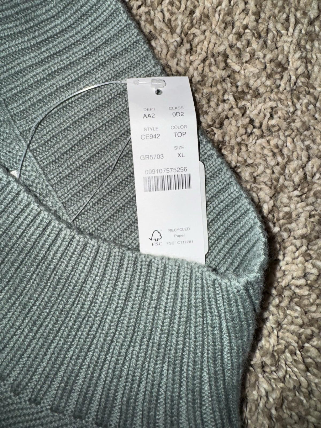 NEW! J.Crew Heritage cotton mockneck sweater Topiary XL