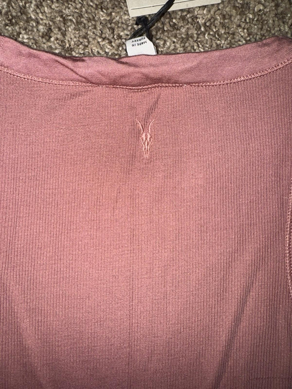 New Allsaints Rina tank top in Ash Rose Pink, US size 4 NWT SOLD OUT ONLINE!