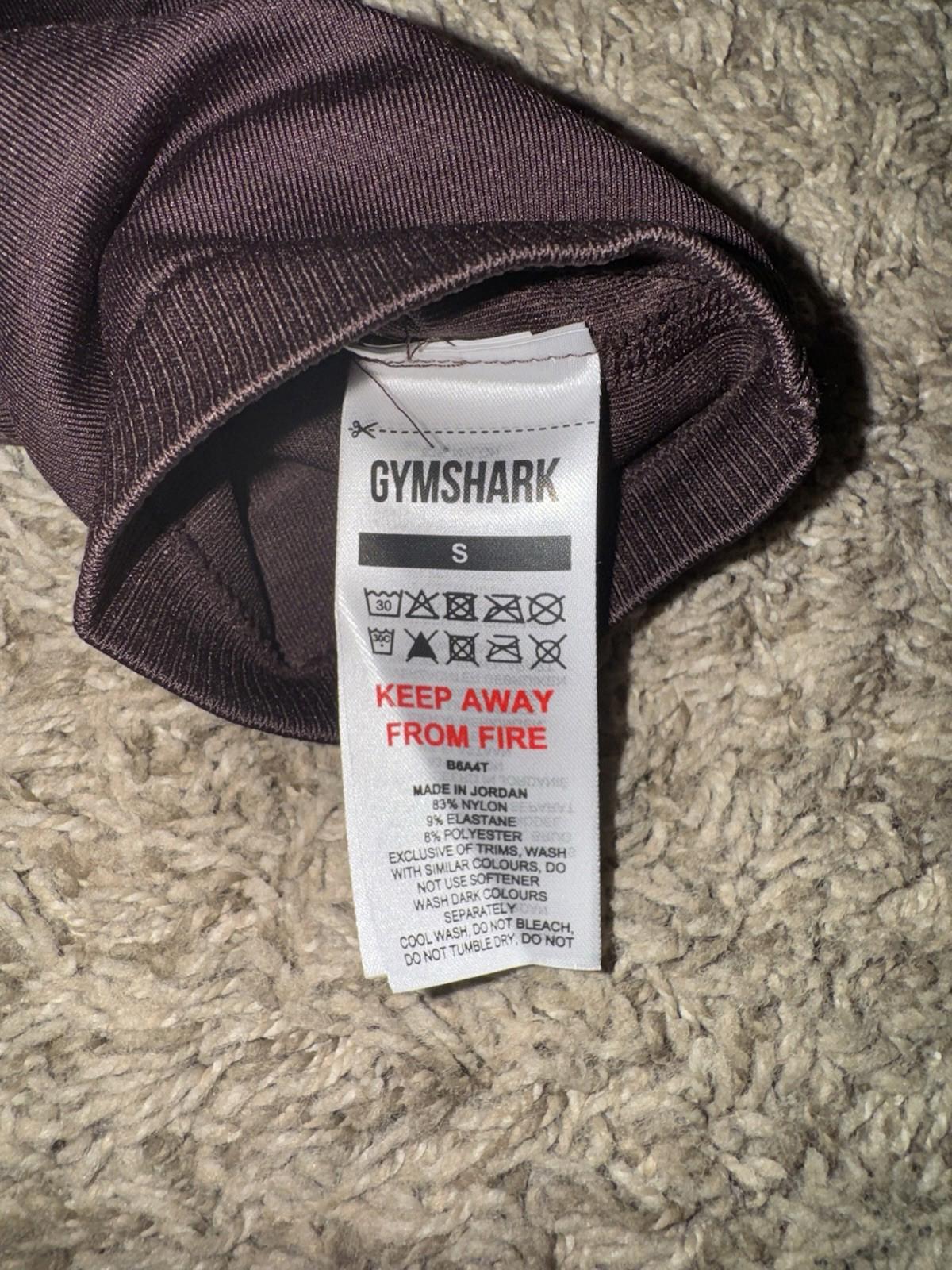 Gymshark Women's Sweat Seamless High Waist Leggings SMALL Shadow Brown NWOT