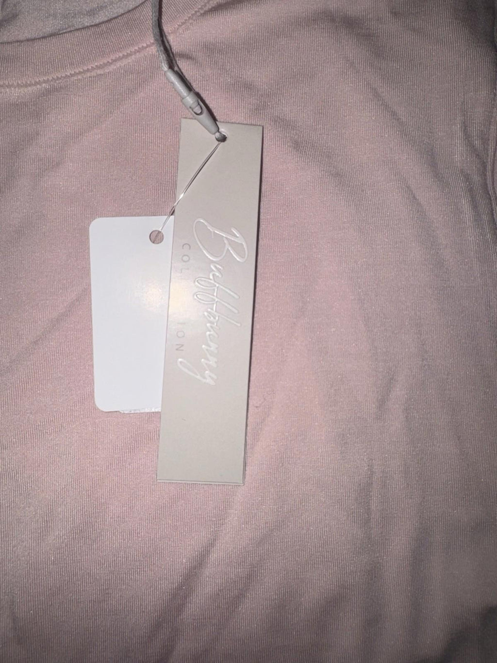 NEW Buffbunny Women's HALO LONG SLEEVE BABY TEE In Pink LOVE STORY NWT SMALL
