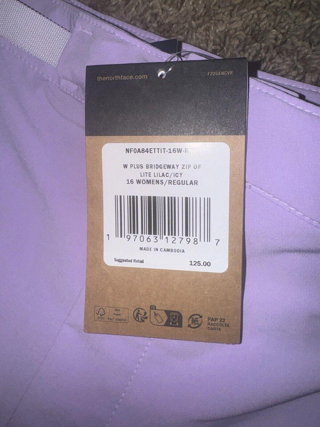NEW! The North Face Women 3XL Bridgeway Zip-Off Pant UPF 40