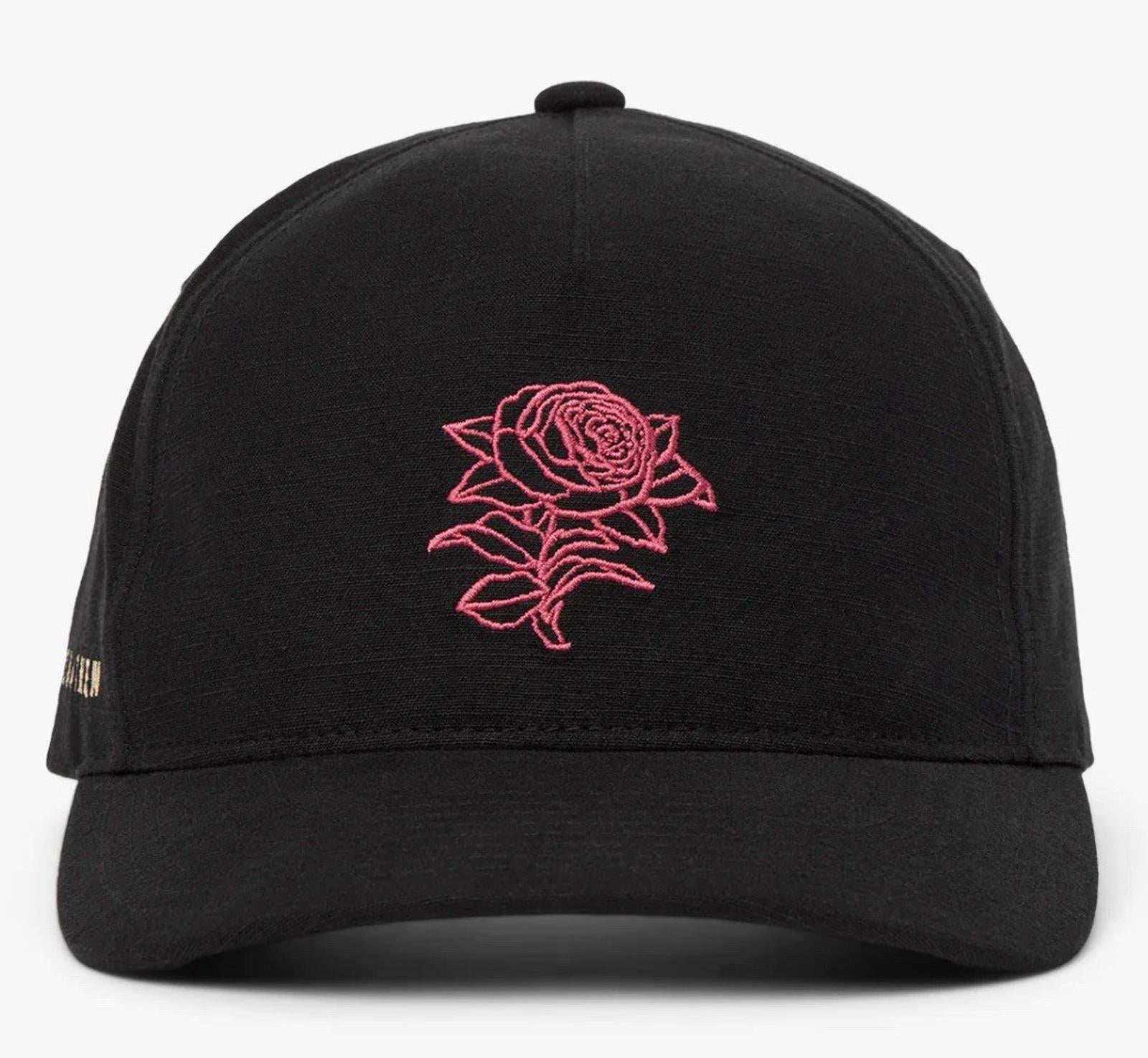 Travis Mathew PASSPORT HAT Rose Adjustable Cap - Black - BRAND NEW