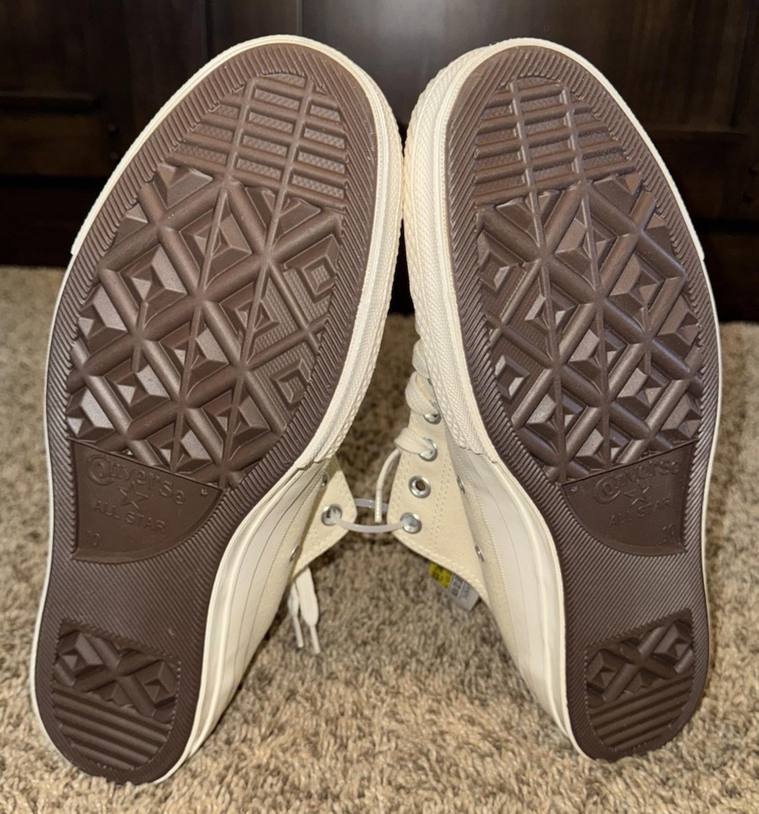 NEW Converse X Comme Des Garcon Play CDG Chuck Taylor Low Cream  12  W / 10 Men