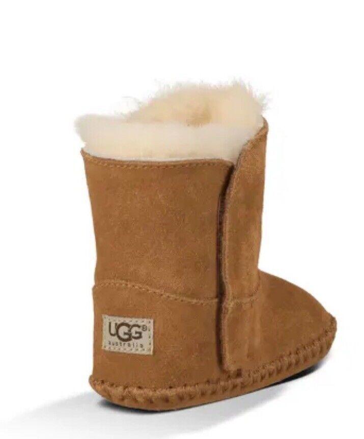 NIB UGG Baby Caden Boots Chestnut Brown 2/3 (6-12M)