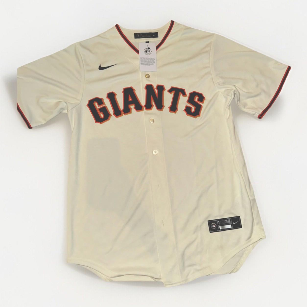 San Francisco Giants Blank Jersey MLB Home Men's Med Cream NWT