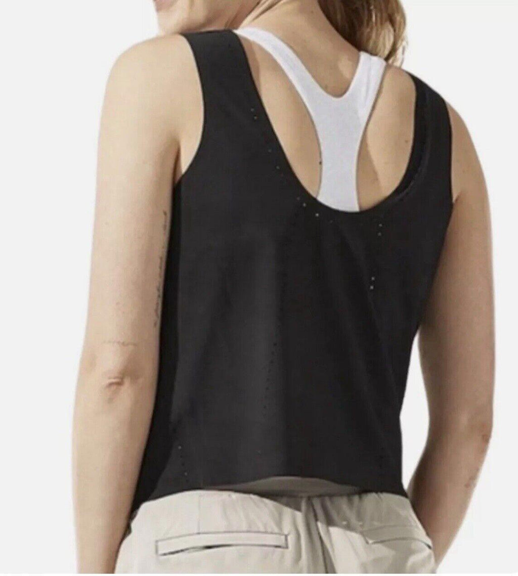 ATHLETA TERRA CROP TANK IN BLACK  SIZE X-SMALL NEW
