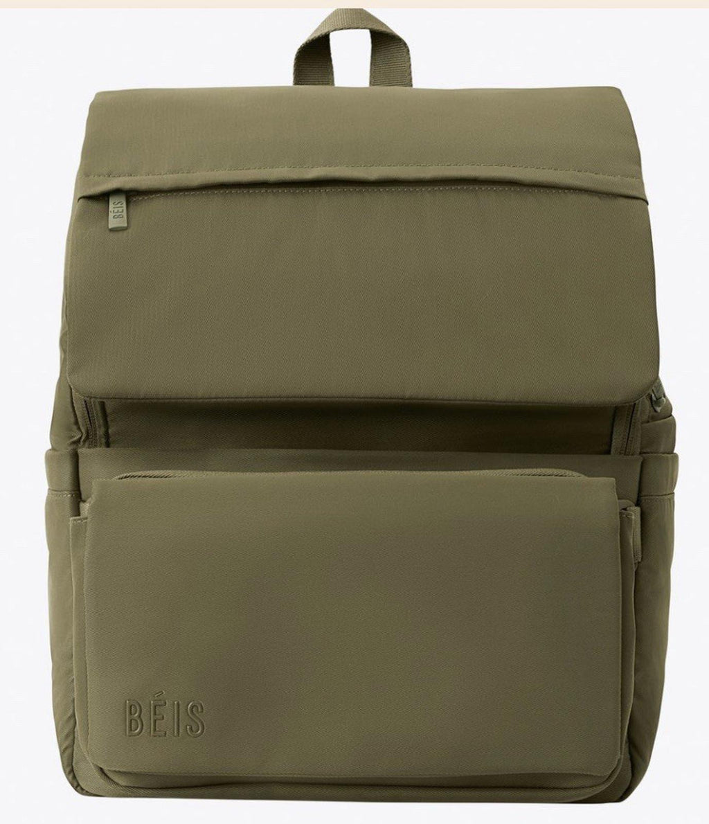 BEIS The Ultimate Diaper Backpack in Olive 24.42L NEW! SOLD OUT ONLINE!